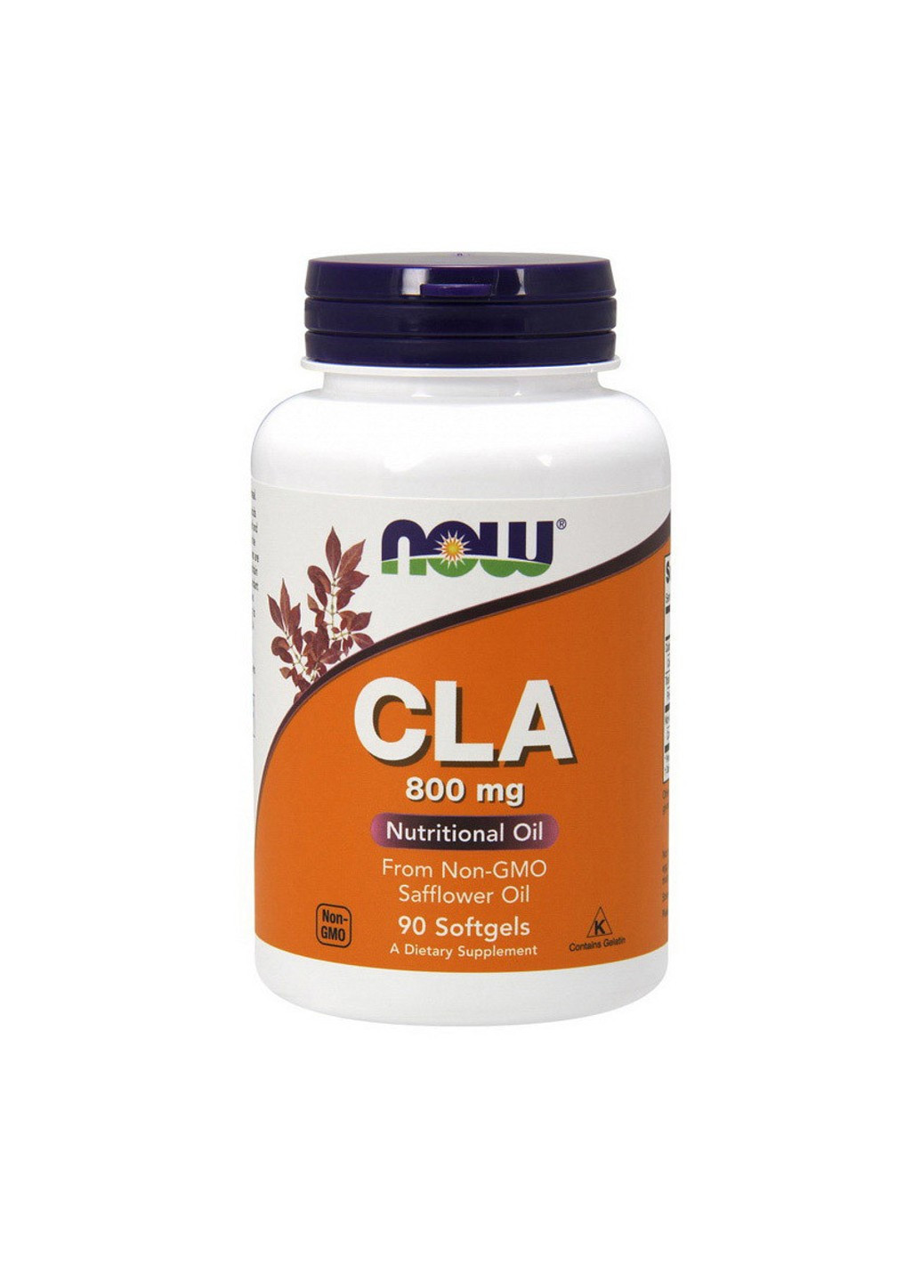 Конъюгированная линолевая кислота CLA 800 mg(90 капс) нау фудс цла Now Foods (255410650)