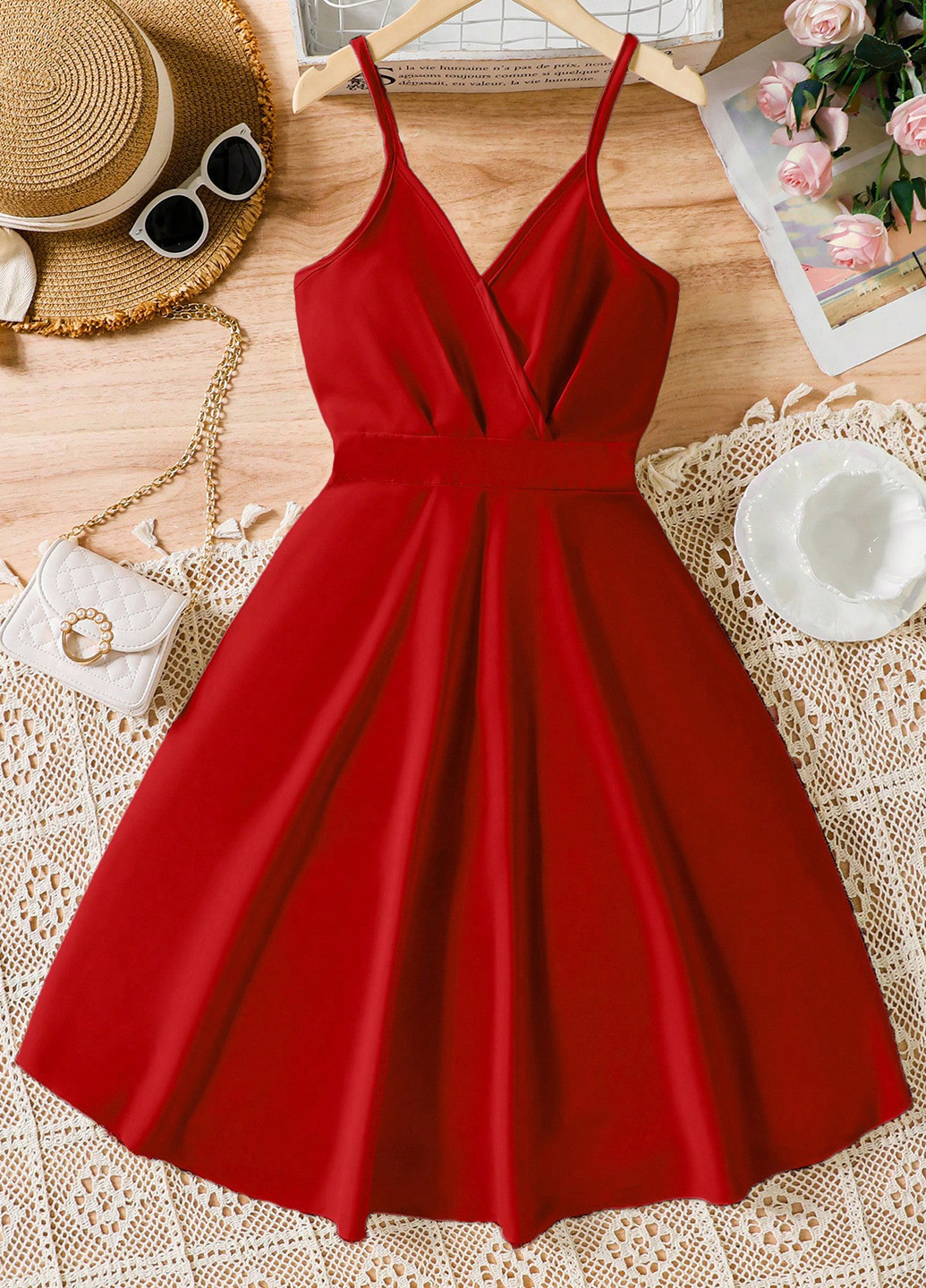 Красное платье SHEIN (367018288)