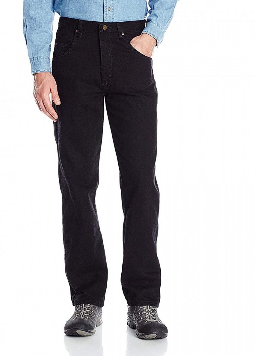 Черные демисезонные джинси прямие B0007CKNSA Overdyed Black Wrangler