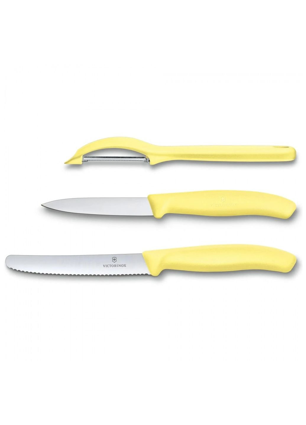 Набор ножей SwissClassic Paring Set 3 шт Universal Yellow (6.7116.31L82) Victorinox жёлтые,