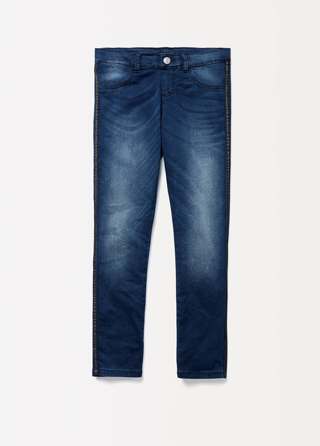 Темно-синие демисезонные зауженные джинсы United Colors of Benetton