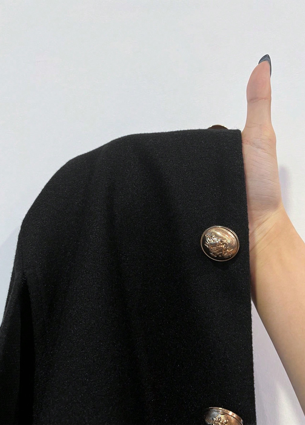 Темно-серое демисезонное Пальто кейп SHEIN