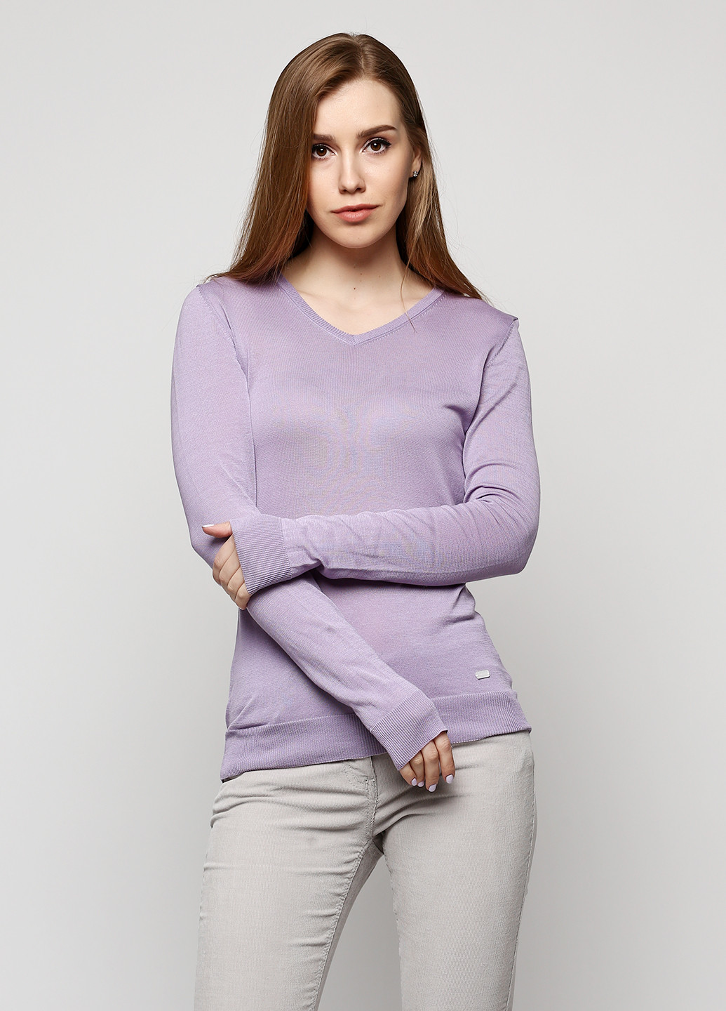 Сиреневый демисезонный пуловер пуловер Geox