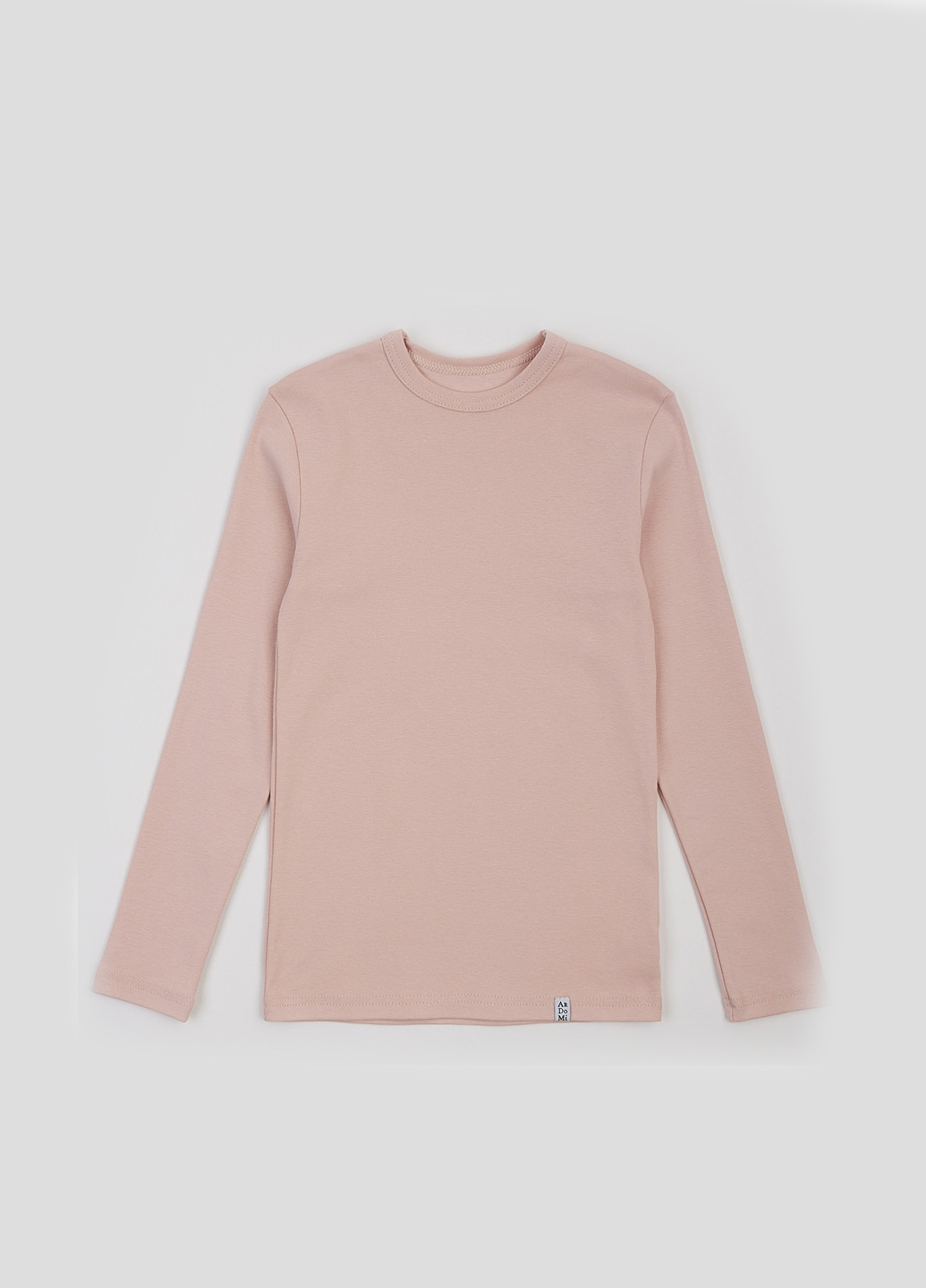 Светло-розовый демисезонный кэжуал лонгслив ArDoMi однотонный