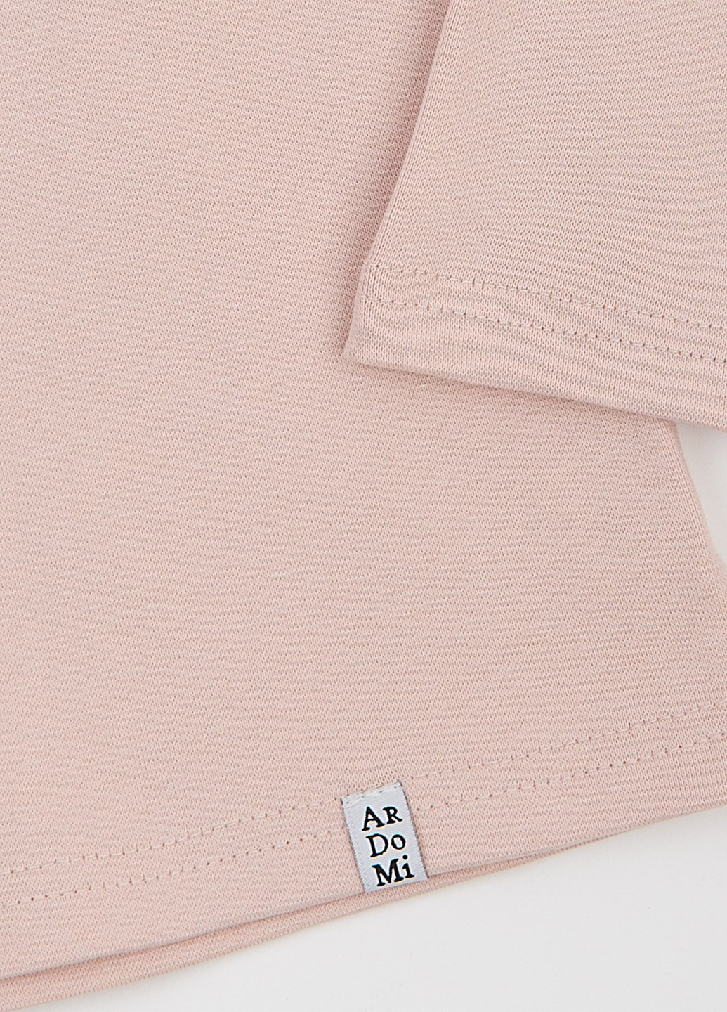 Светло-розовый демисезонный кэжуал лонгслив ArDoMi однотонный