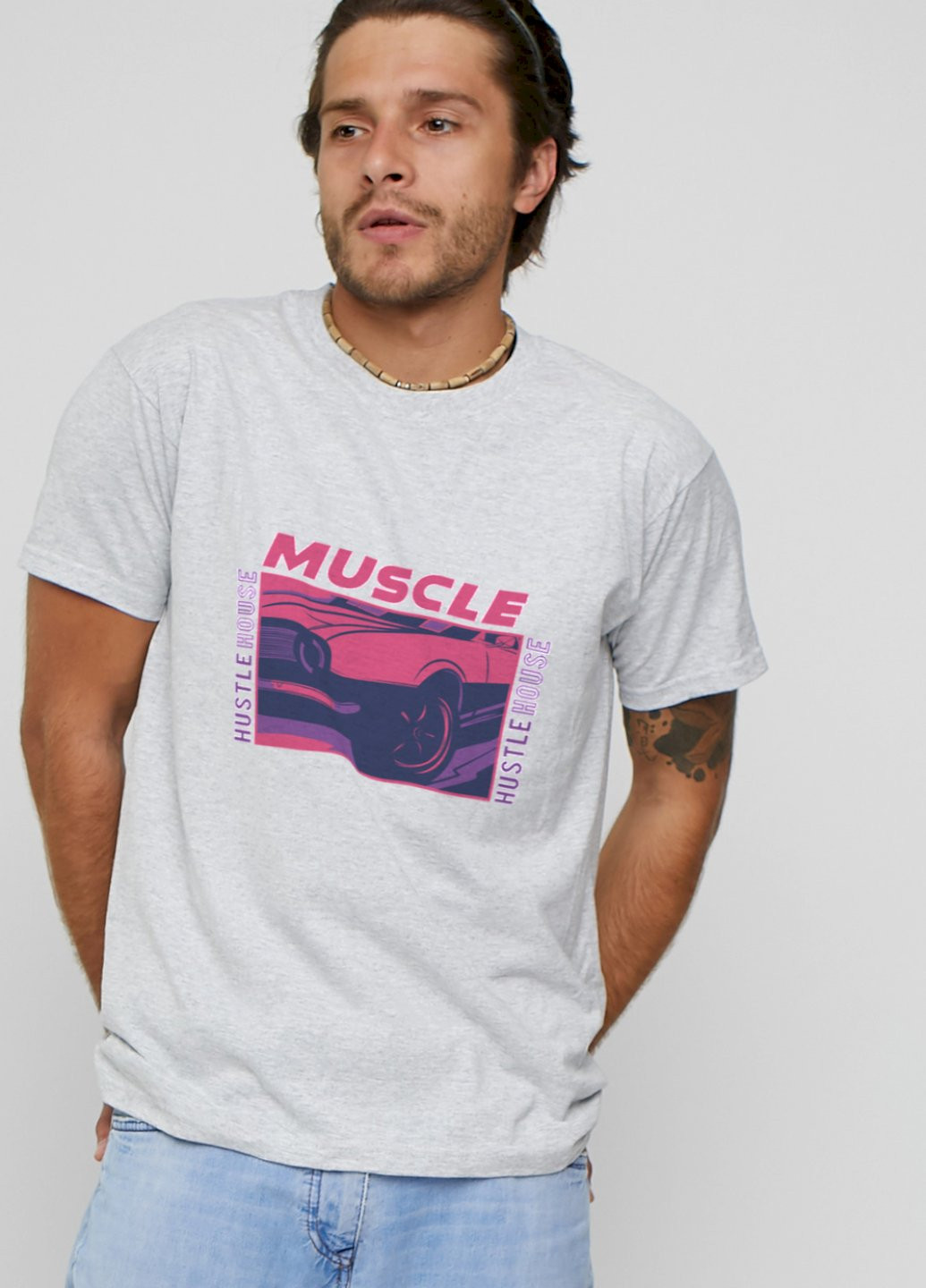 Серая футболка мужская YAPPI