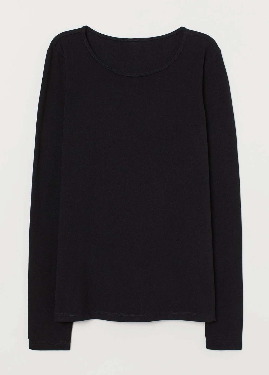 Лонгслів,чорний, H&M Basic (254913355)