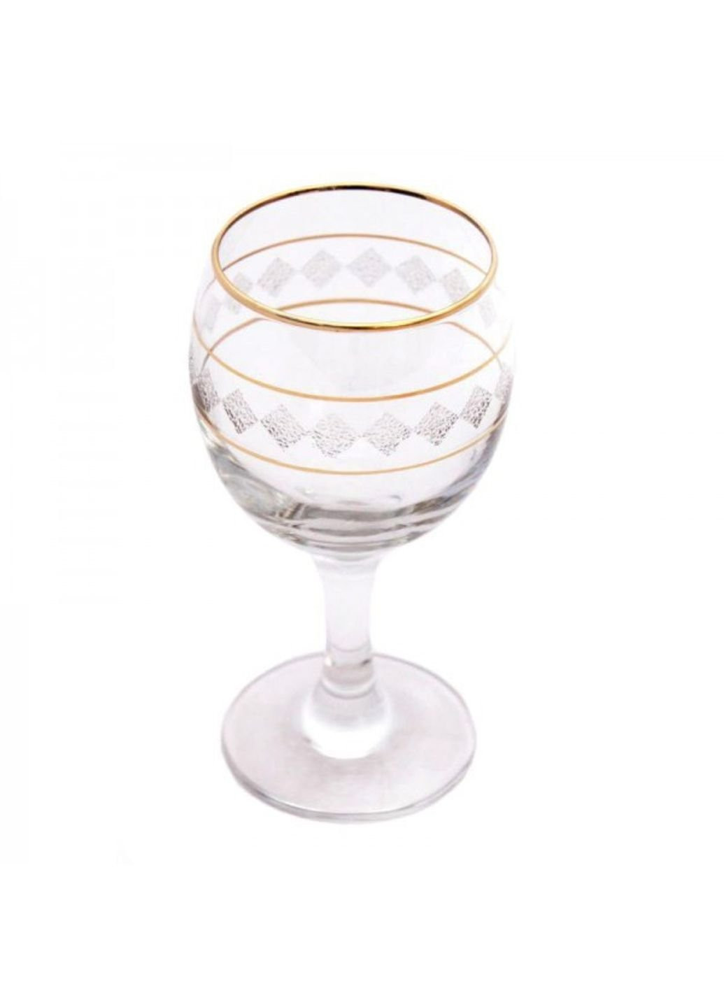 Набор бокалов для вина 6 шт 170 мл Bright золотая окантовка 22297 Art Craft (253583480)