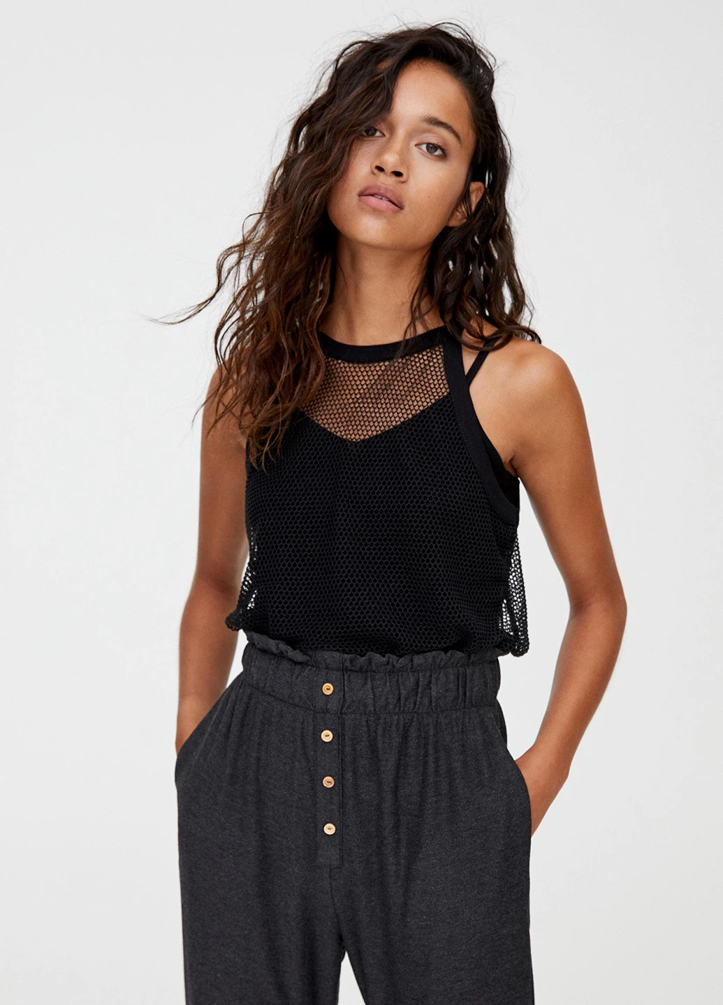 Штани демісезон,темно-сірий, Pull & Bear (250021786)