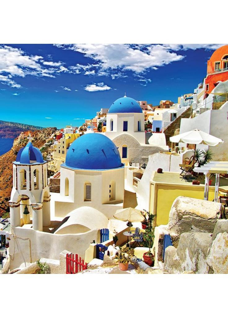 Пазл Ия, Санторини, Греция, 1000 элементов (6000-0944) Eurographics (202365843)