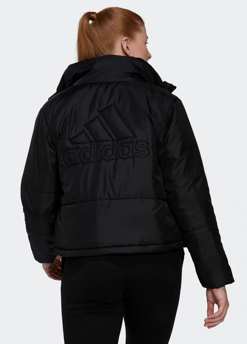 Черная зимняя куртка adidas W BSC PADDED J BLACK