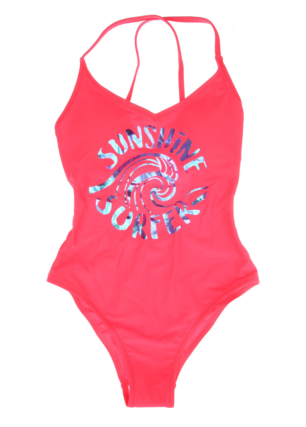 Кислотно-рожевий літній купальник суцільний Rivage Line