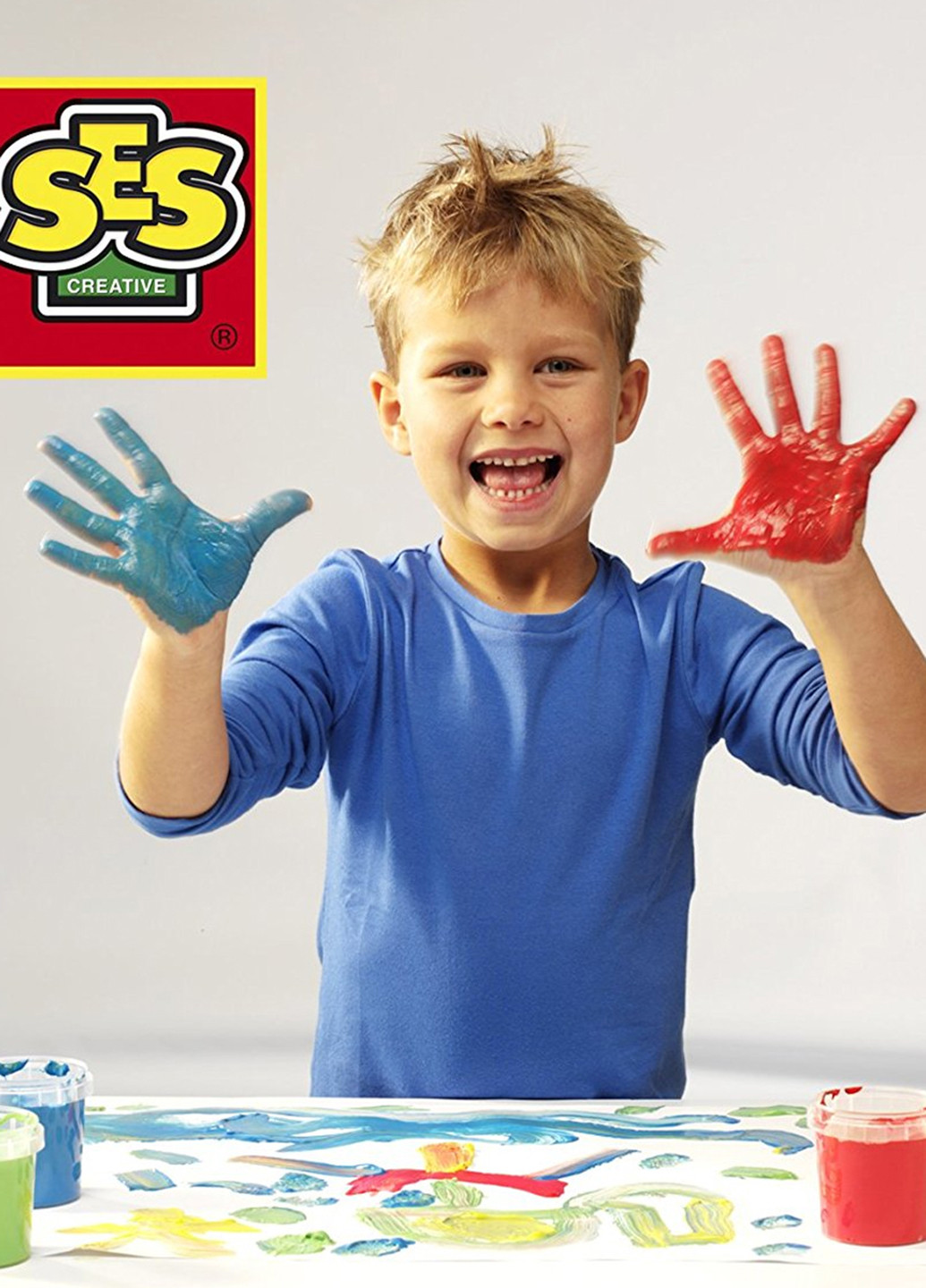 Пальчиковые краски серии "Эко" - МОИ ПЕРВЫЕ РИСУНКИ (4 цвета, в пластиковых баночках) Ses Creative (140924535)