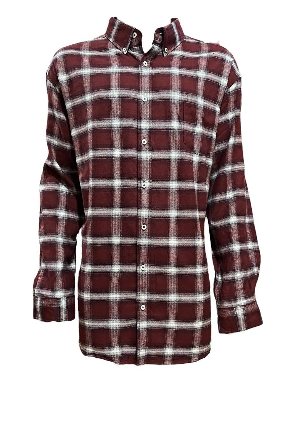 Бордовая кэжуал рубашка в клетку Rowm