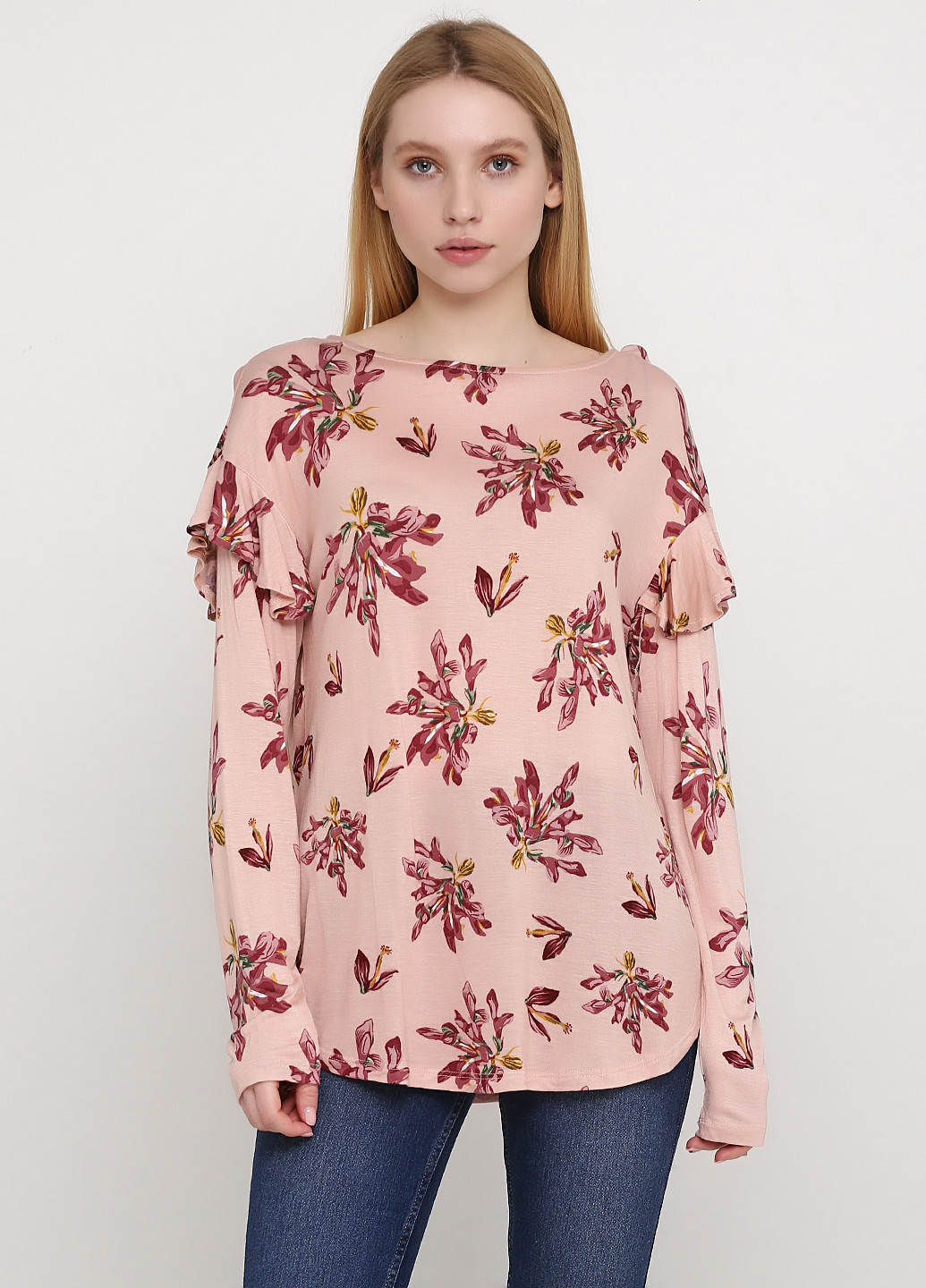 Светло-розовая демисезонная блуза H&M