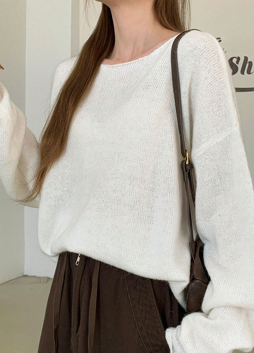 Молочний демісезонний светр SHEIN