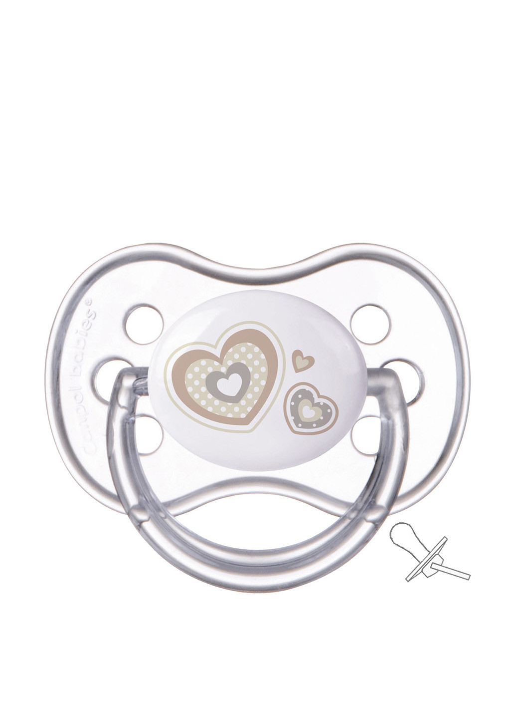 Пустышка силиконовая симметричная 6-18 м-цев Newborn baby Canpol Babies (72876393)