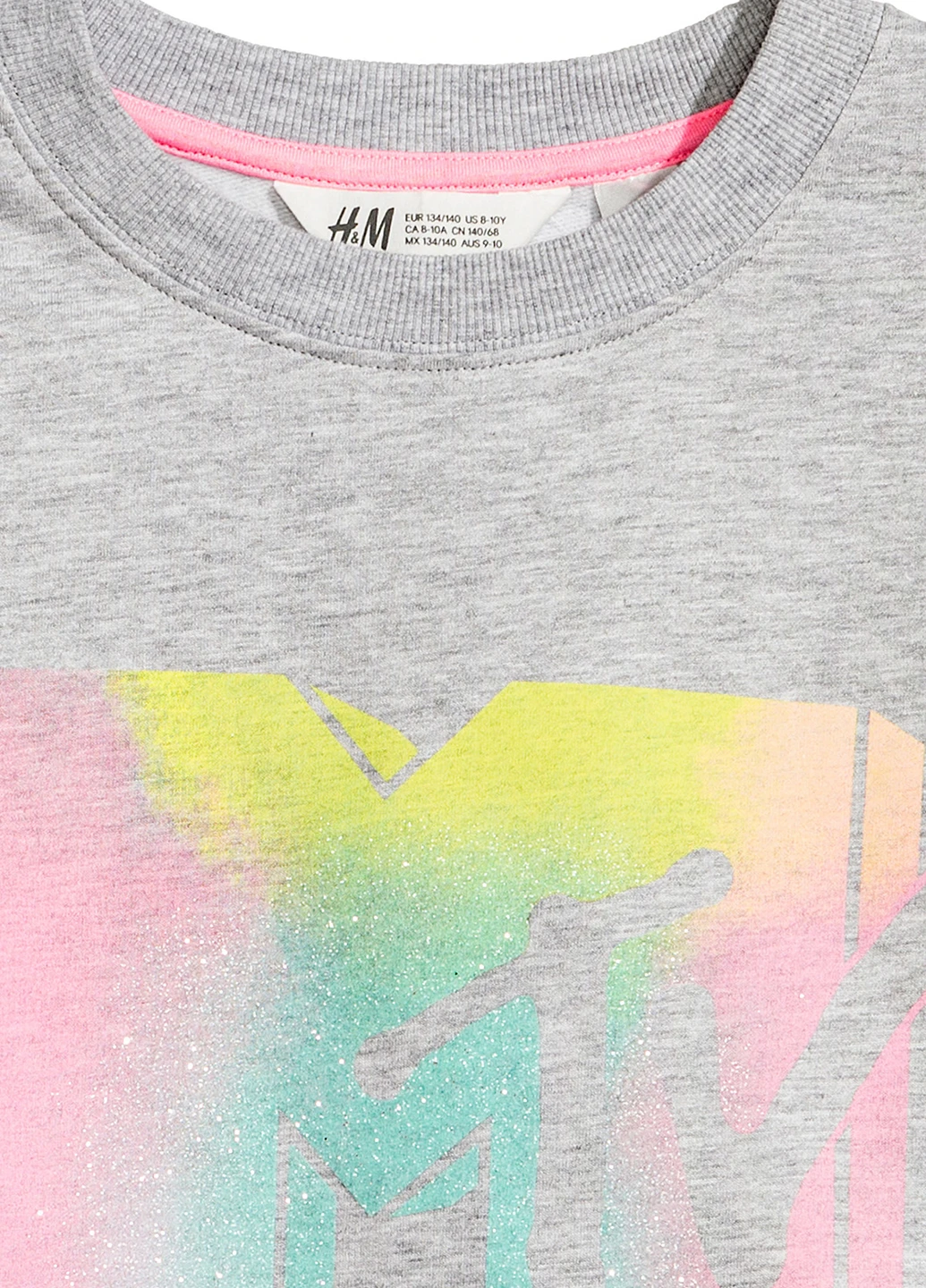 H&M джемпер малюнок сірий кежуал