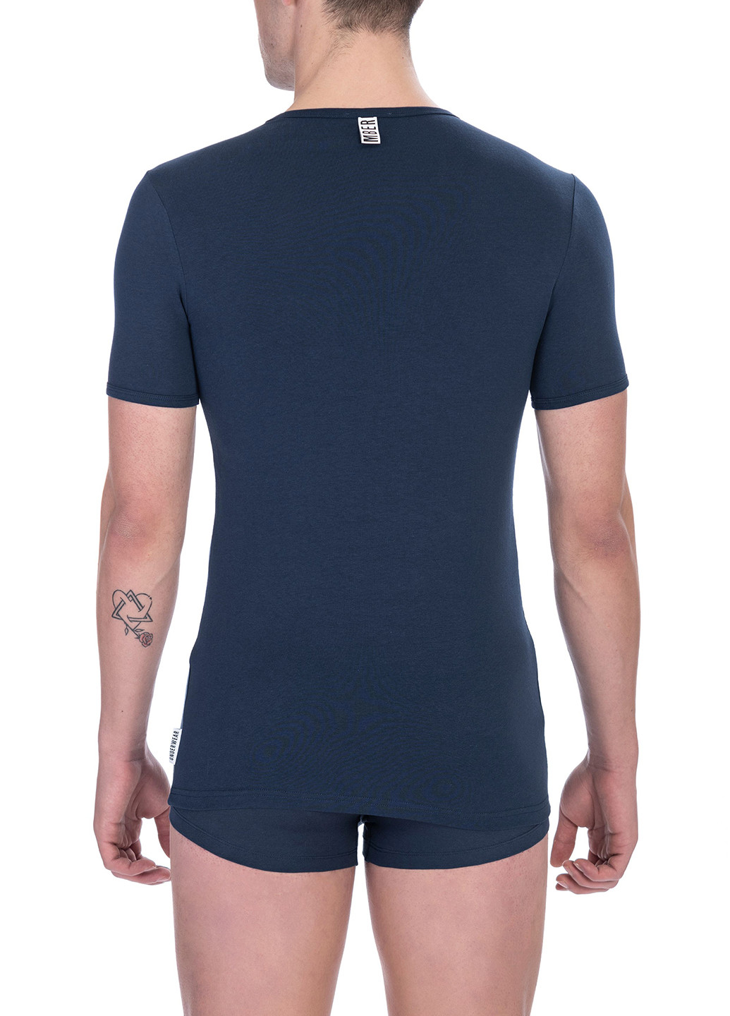 Темно-синяя футболка с коротким рукавом Bikkembergs
