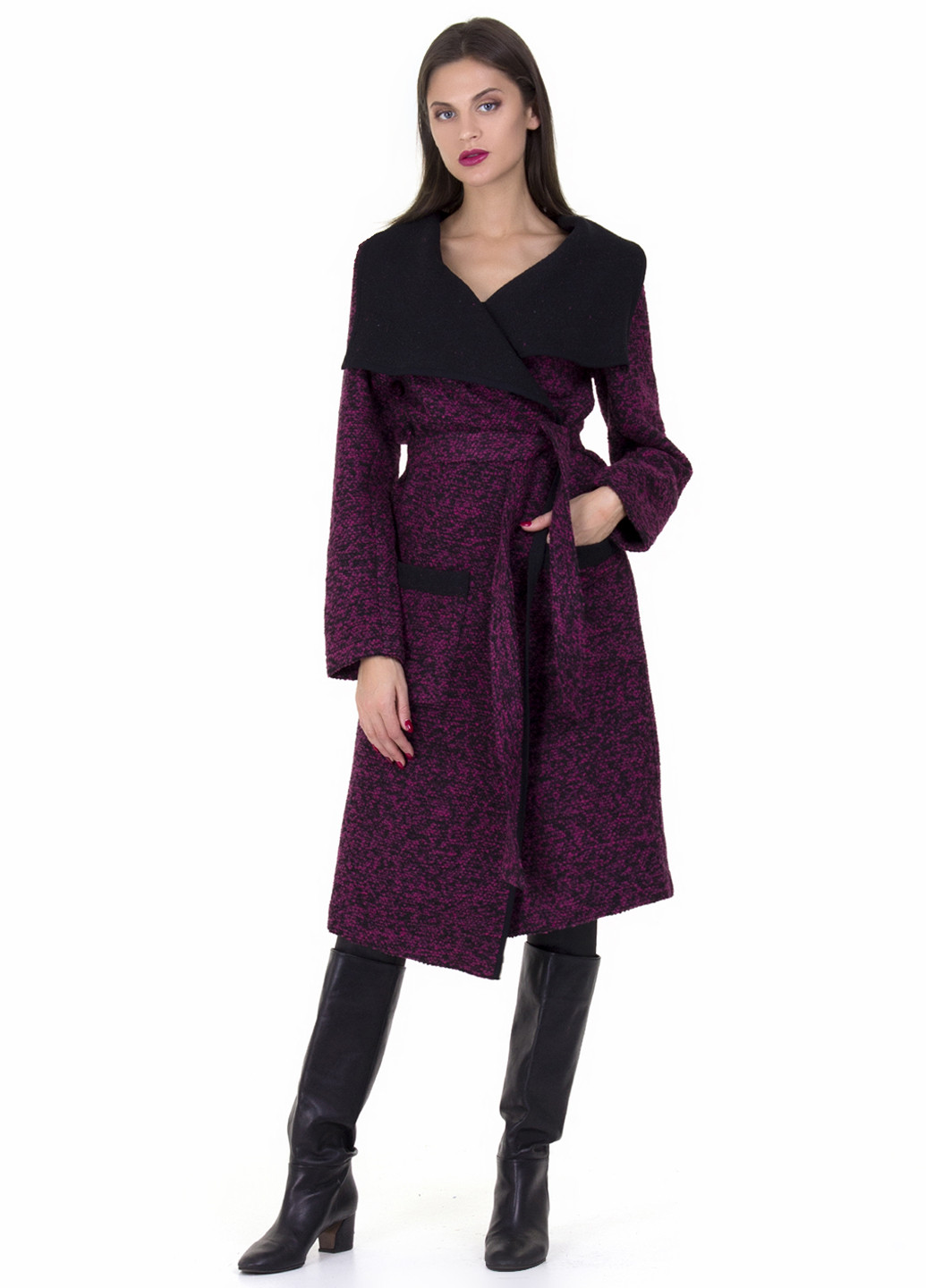 Фиолетовое демисезонное Пальто Adelin Fostayn
