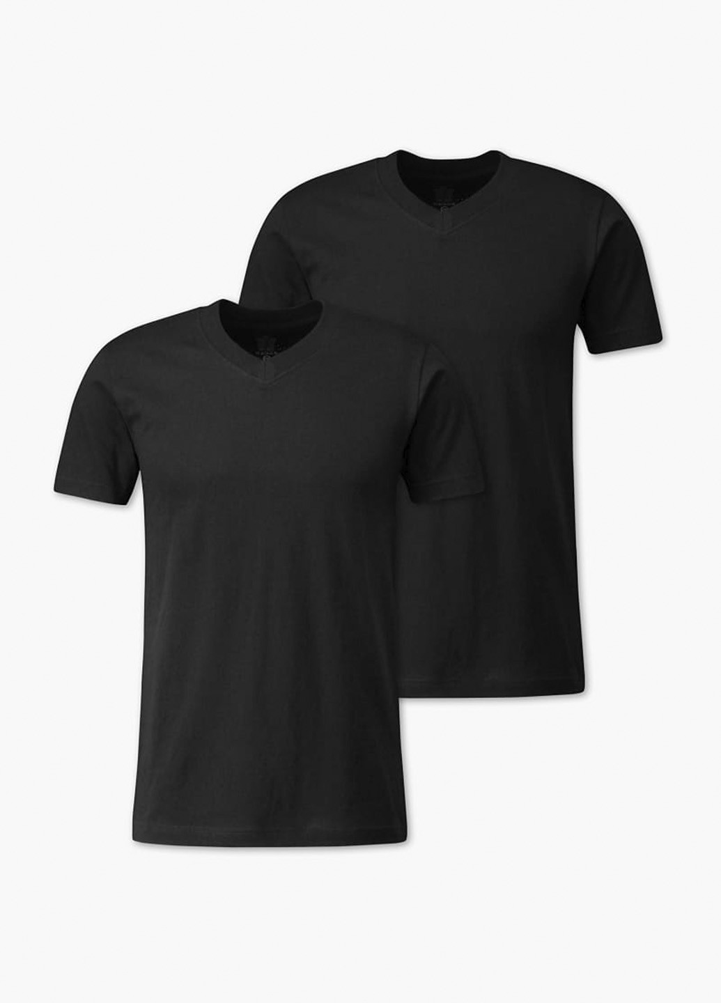 Черная футболка (2 шт.) с коротким рукавом C&A