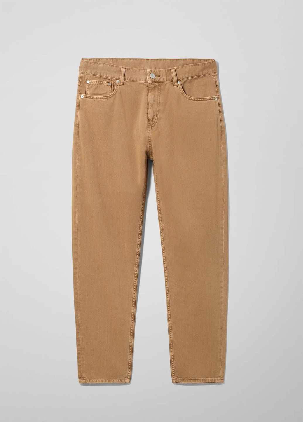 Светло-коричневые демисезонные джинсы Weekday