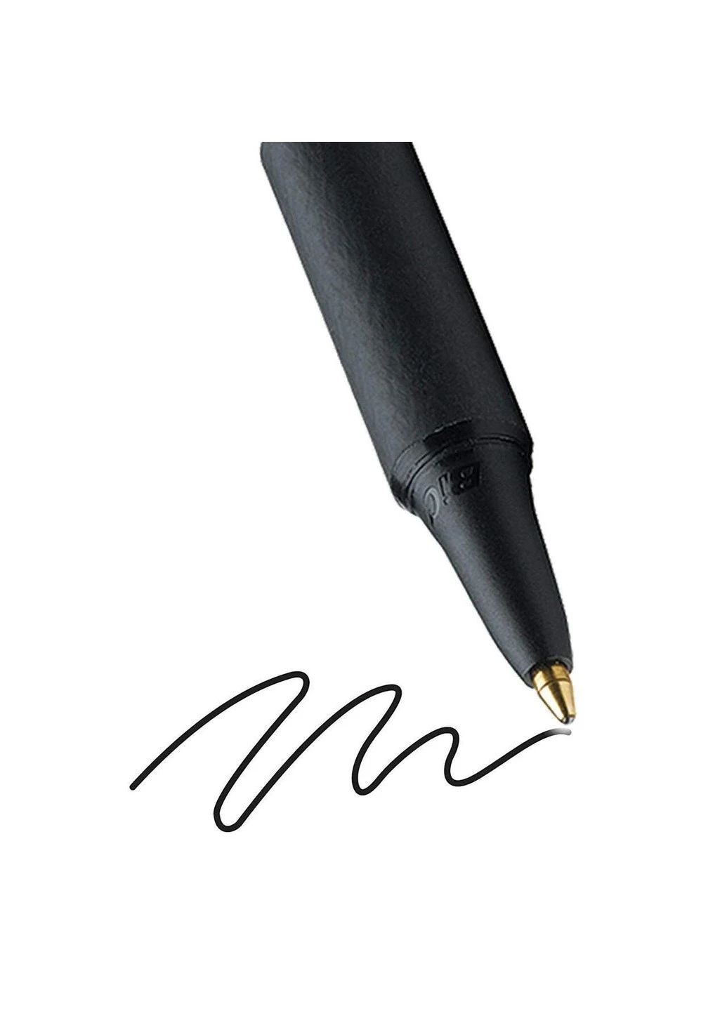 Ручка автоматична Soft Feel, 1 мм. Масляна чорна (BICSCSF11BK) Bic (255254469)