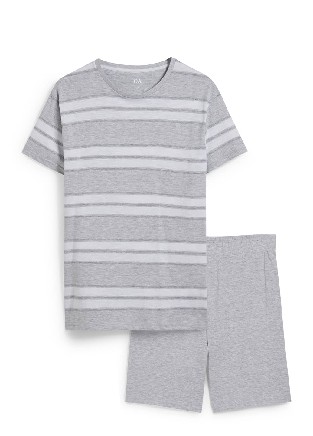Светло-серый демисезонный комплект (футболка, шорты) C&A