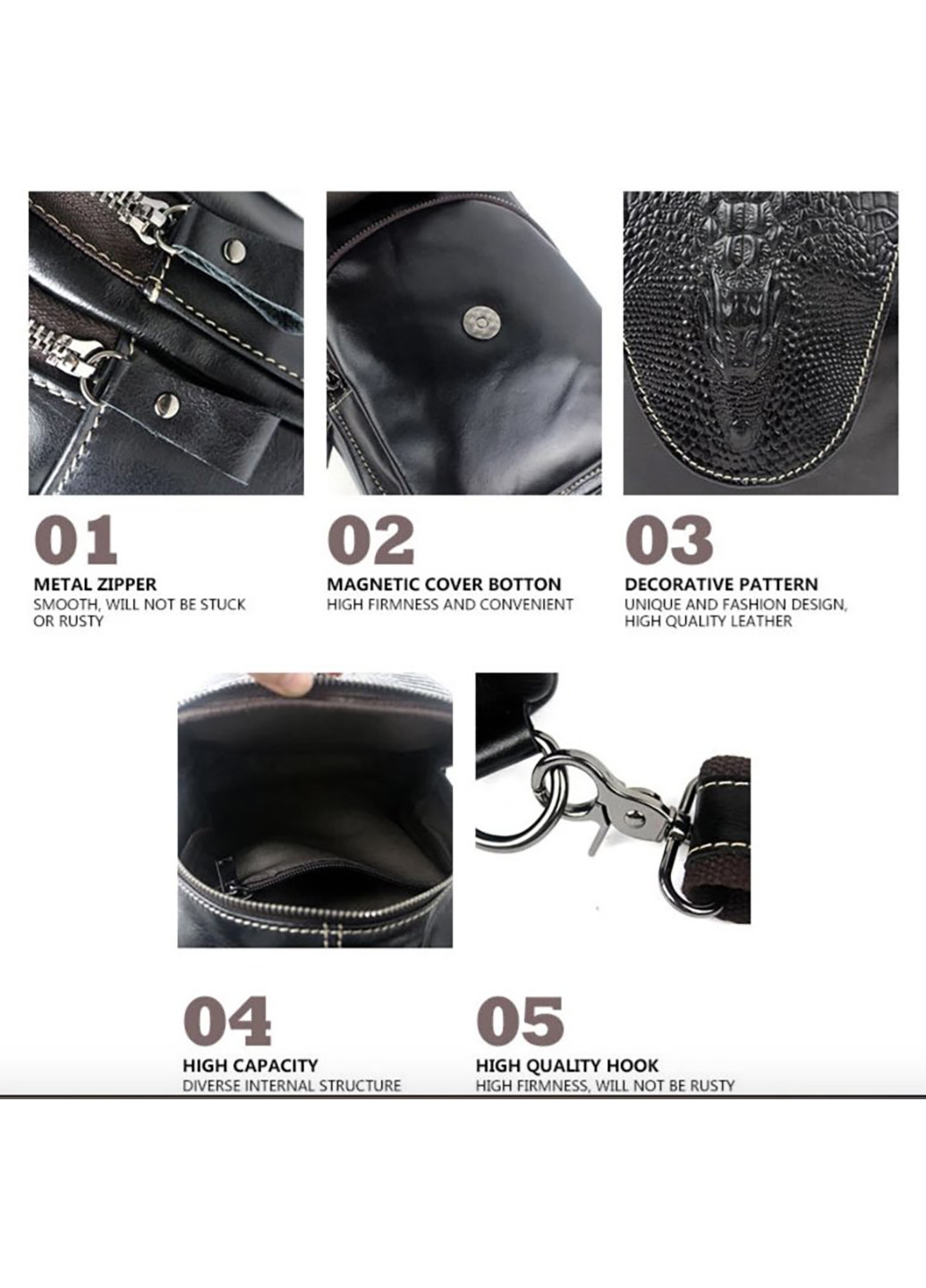 Мужская кожаная сумка 16х29,5х6 см Vintage (252130083)