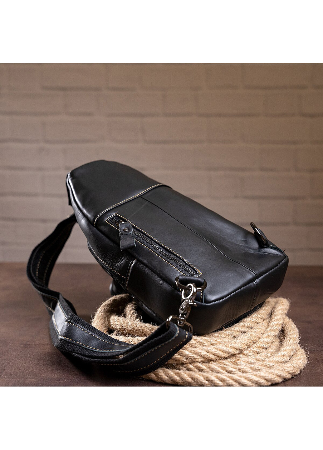 Мужская кожаная сумка 16х29,5х6 см Vintage (252130083)