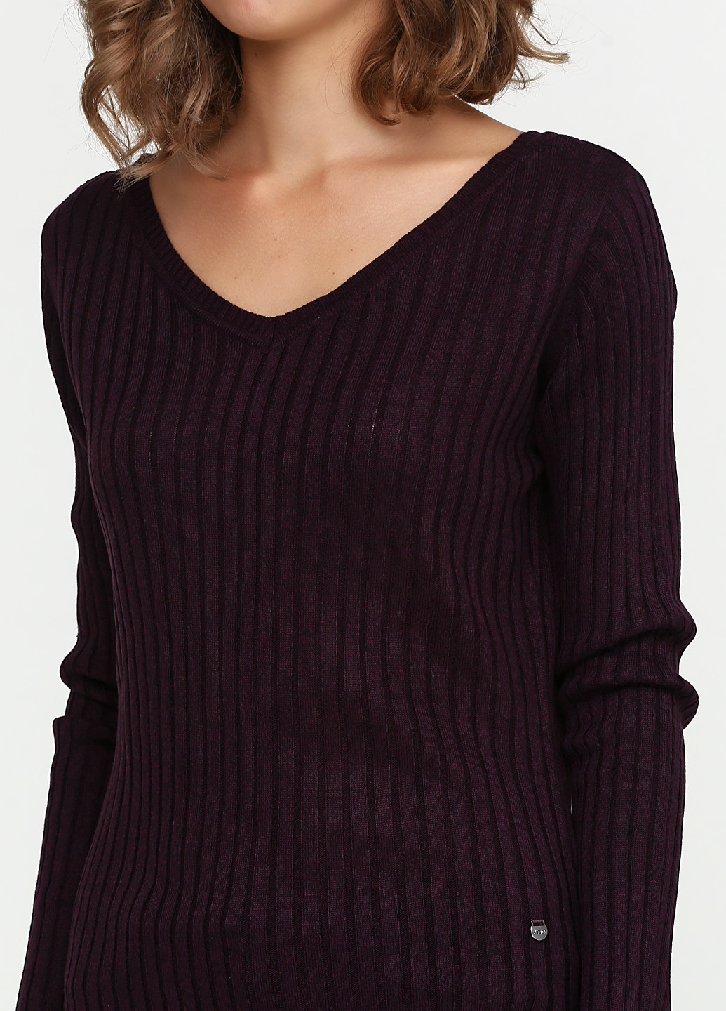 Темно-бордовый демисезонный пуловер пуловер Basic
