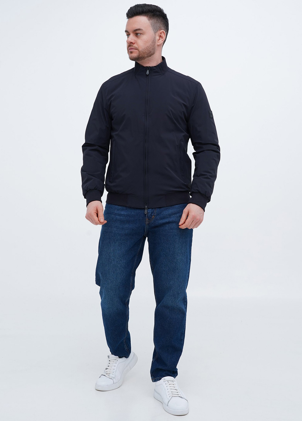 Темно-синя демісезонна куртка Trend Collection