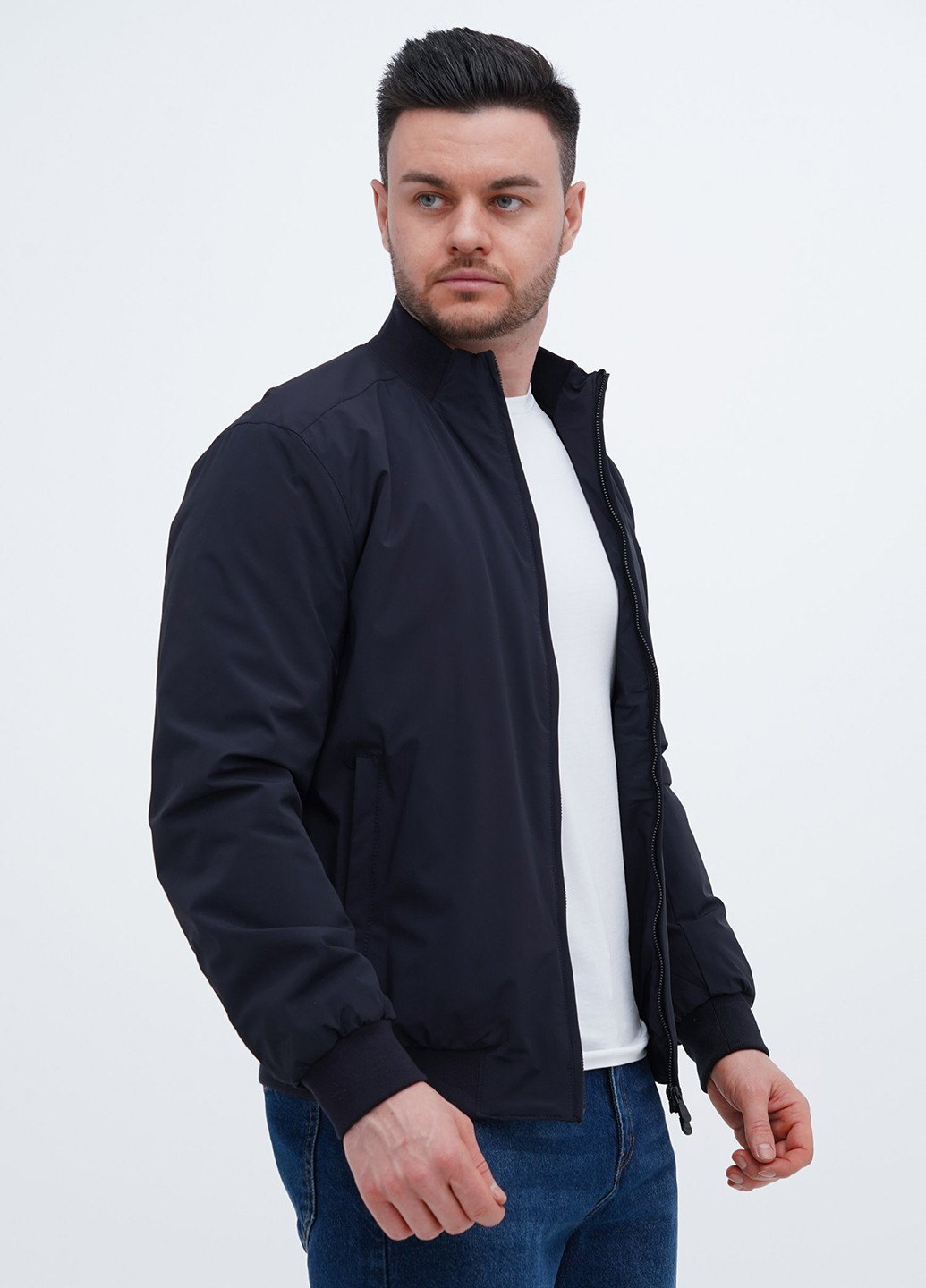 Темно-синя демісезонна куртка Trend Collection