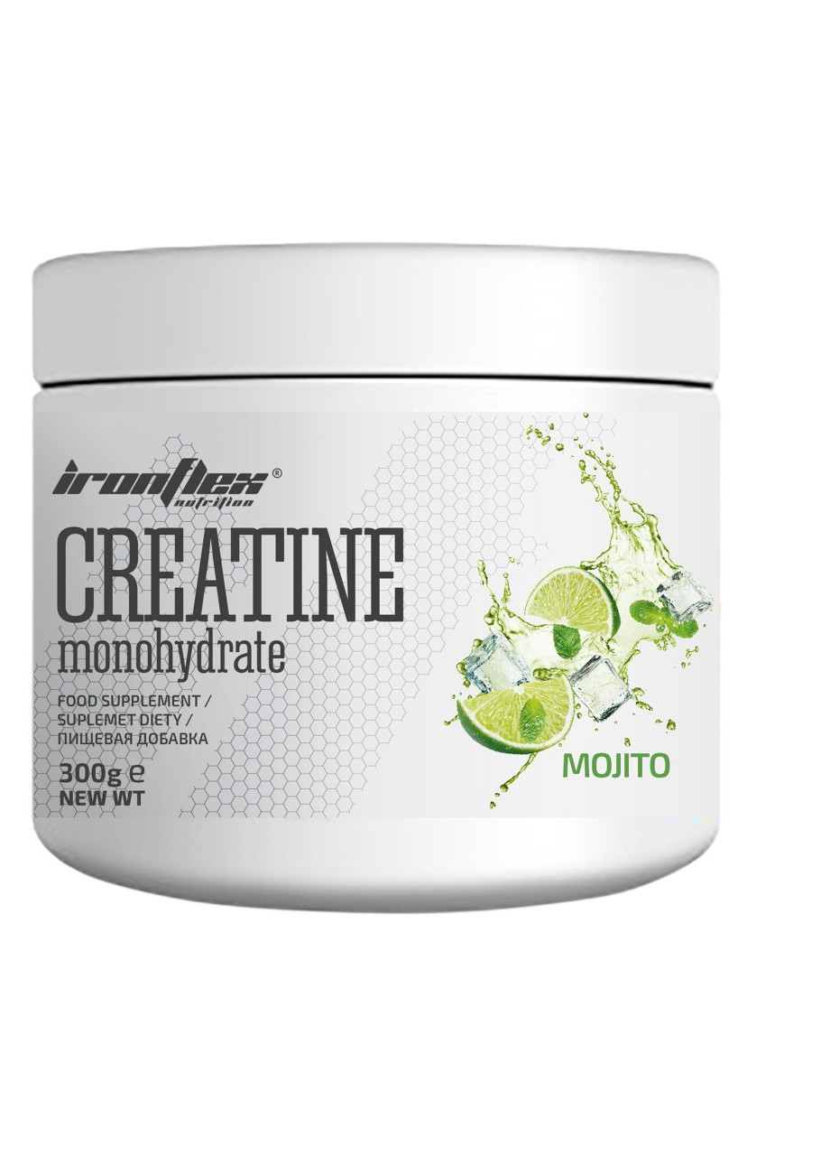 Креатин моногідрат Nutrition Creatine Monohydrate 300 g (Mojito) Ironflex (254371804)