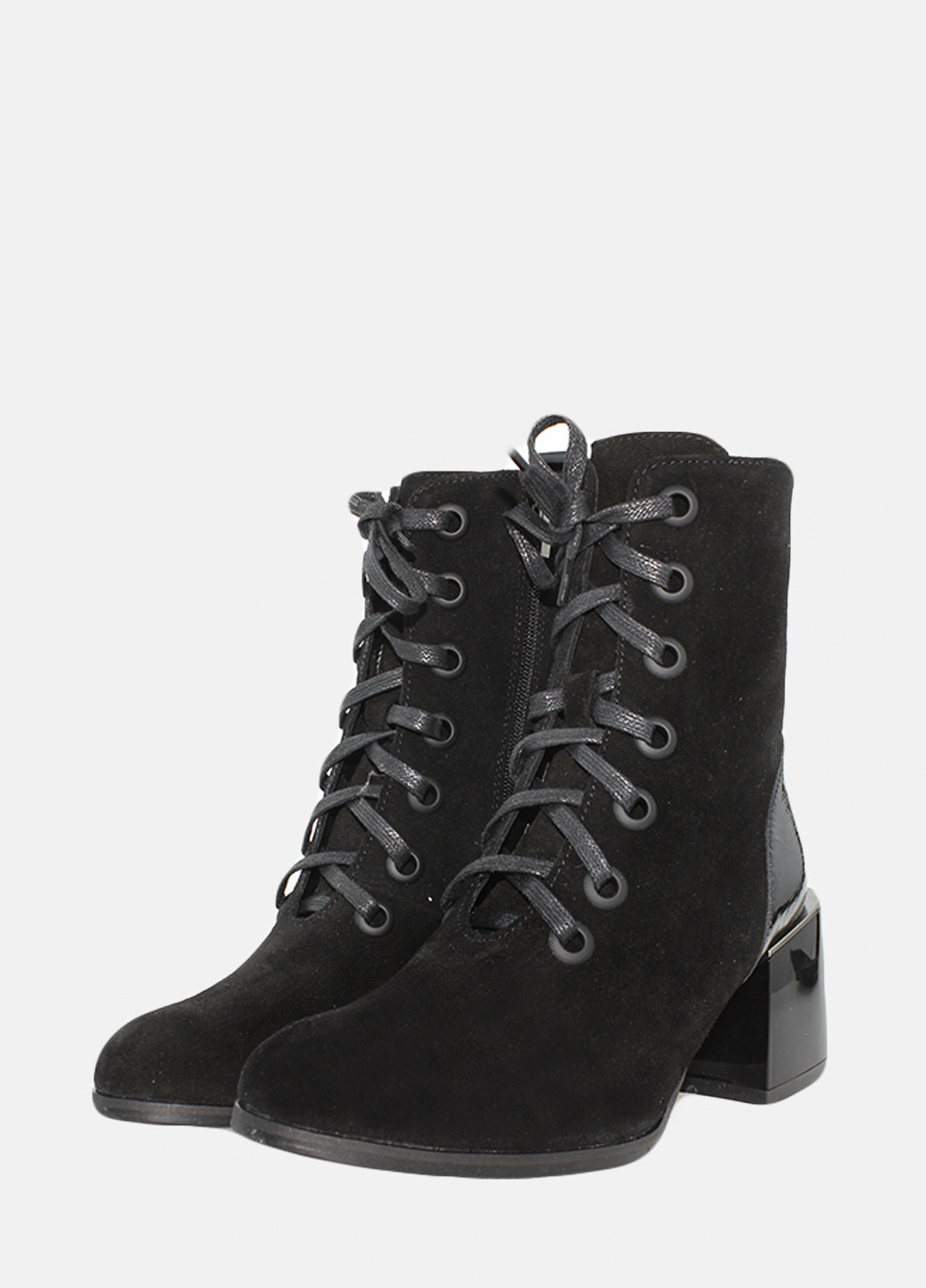 Осенние ботинки ra125013-11 черный Amadeus из натуральной замши