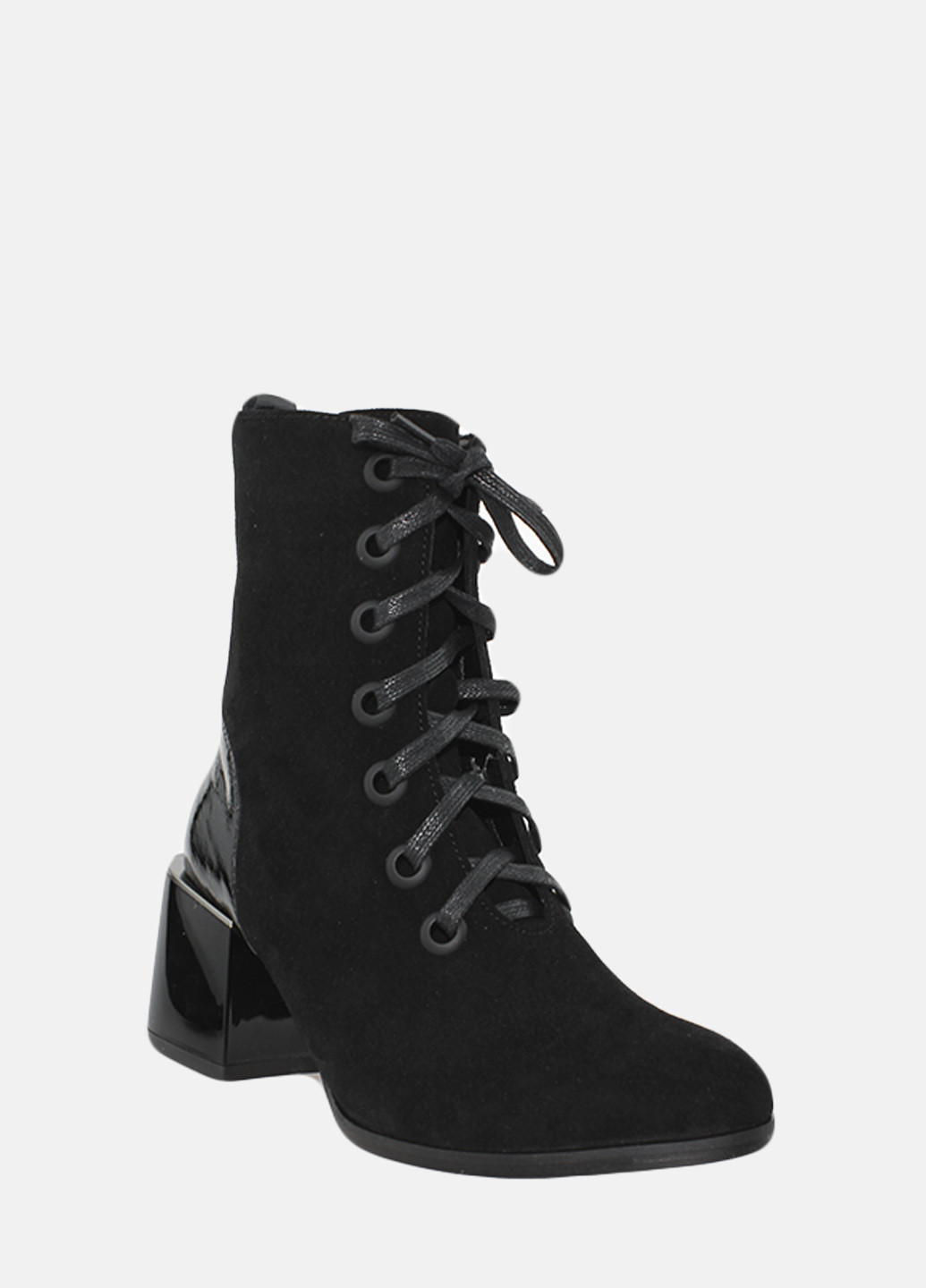 Осенние ботинки ra125013-11 черный Amadeus из натуральной замши