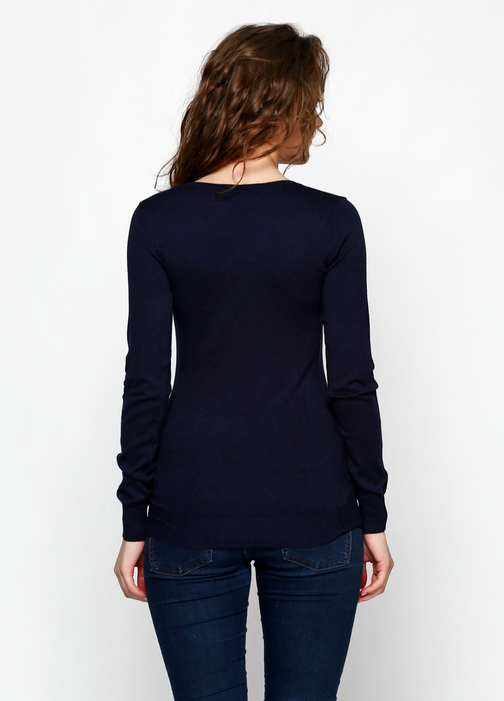 Темно-синий демисезонный пуловер пуловер Alcott