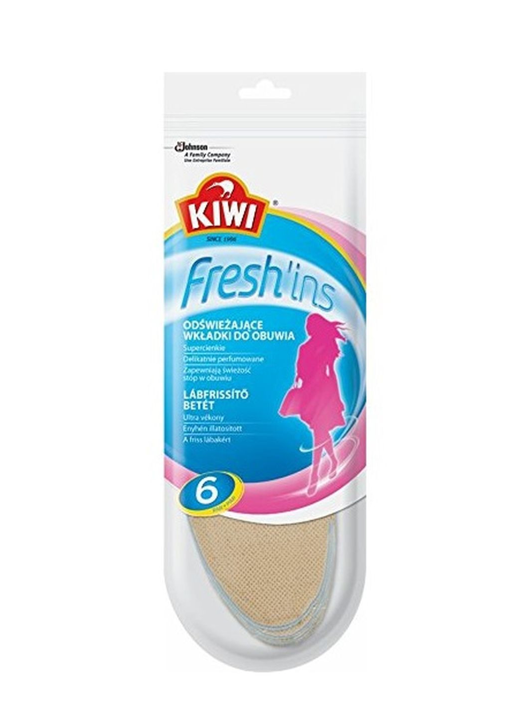 Стельки ультратонкие, освежающие 6 шт Kiwi (250007453)