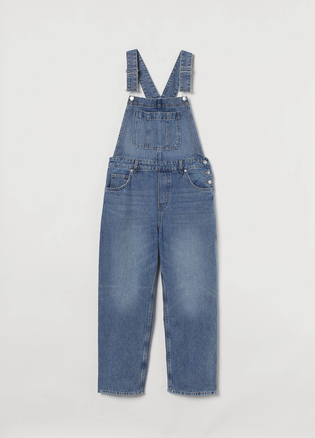 Комбинезон H&M однотонный синий денил