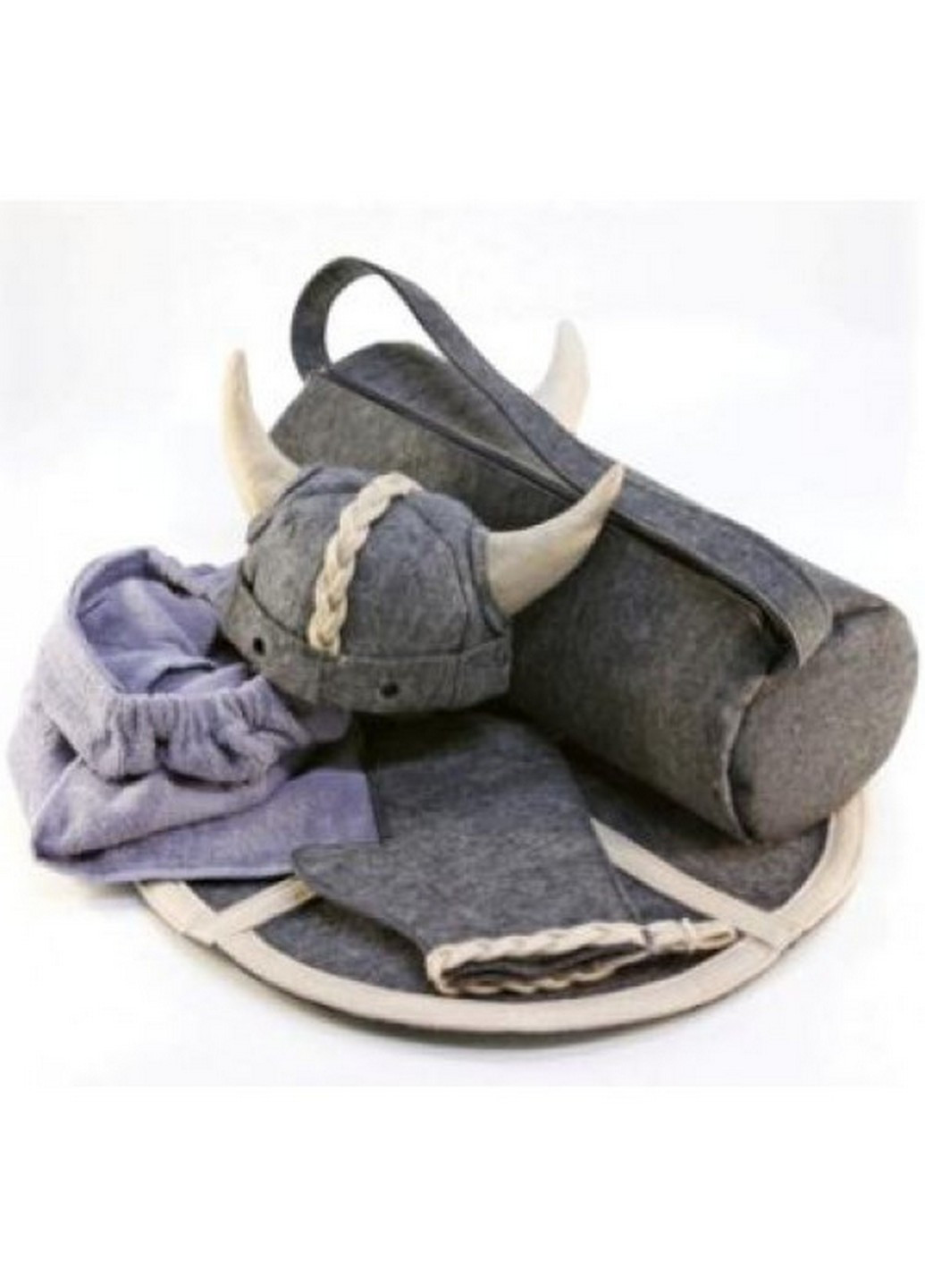 Подарунковий комплект для лазні (5 предметів) Luxyart (219981539)