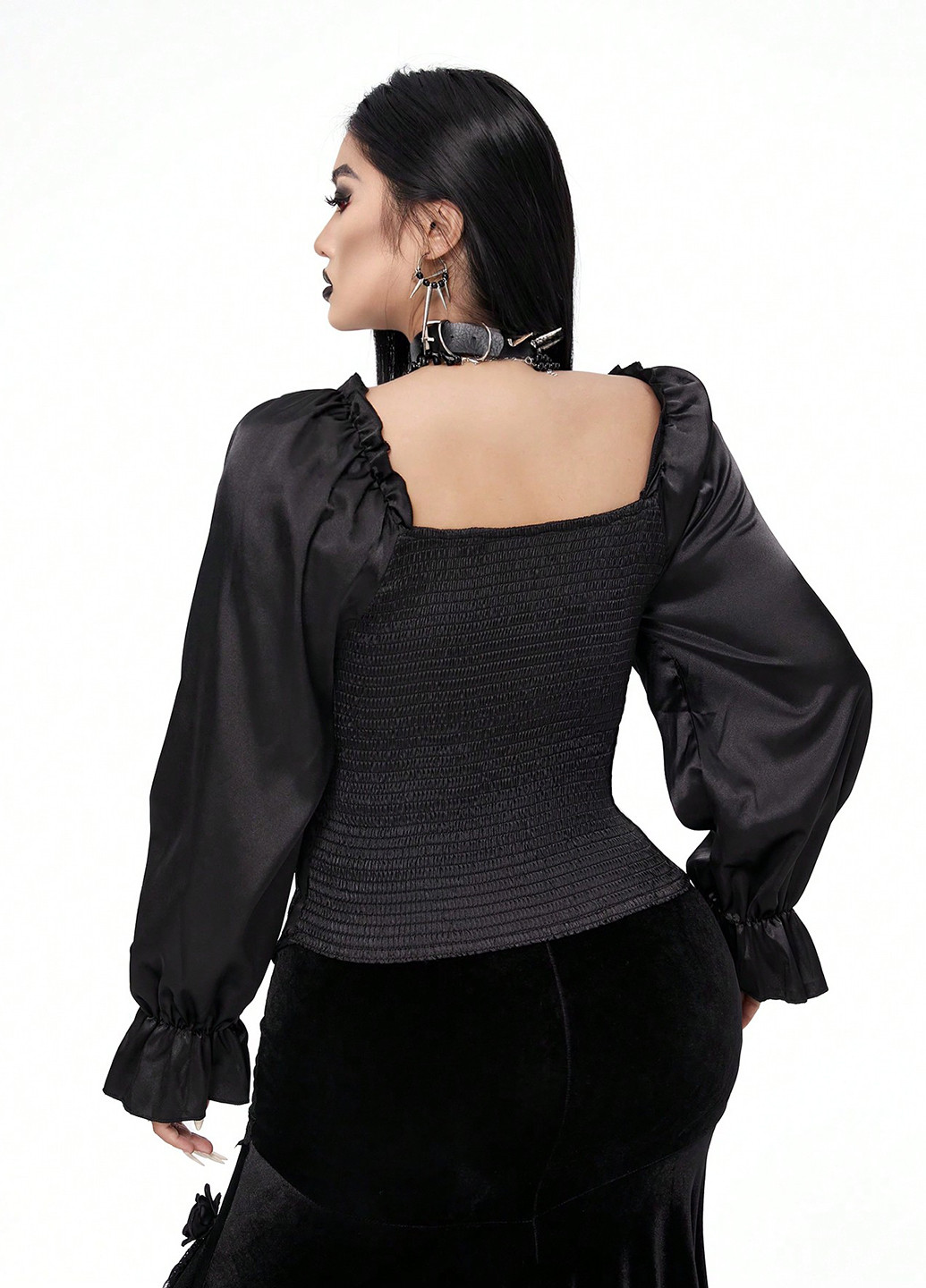 Чорна блуза SHEIN