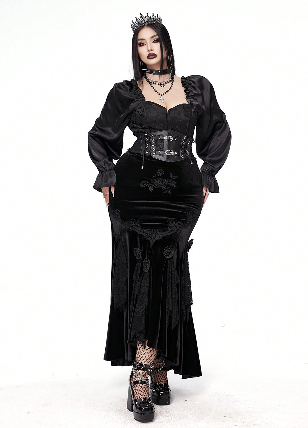 Чорна блуза SHEIN