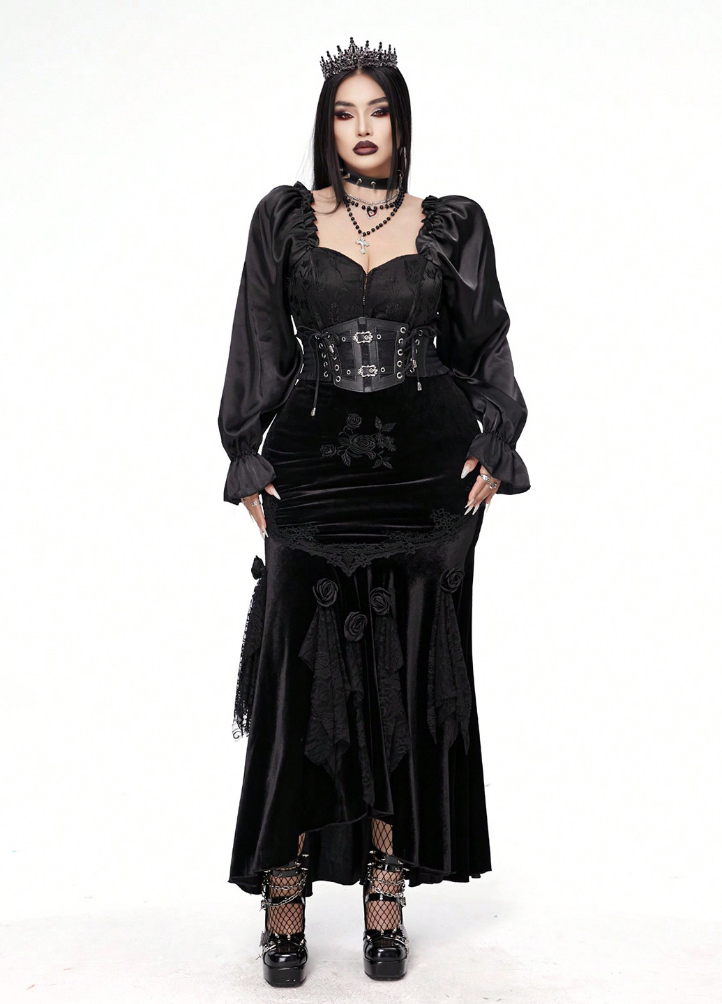 Чорна блуза SHEIN