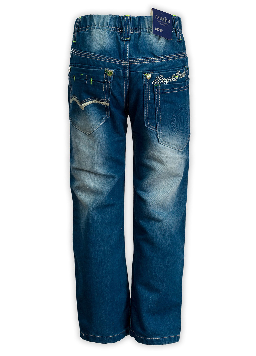 Синие демисезонные прямые джинсы Napoleon