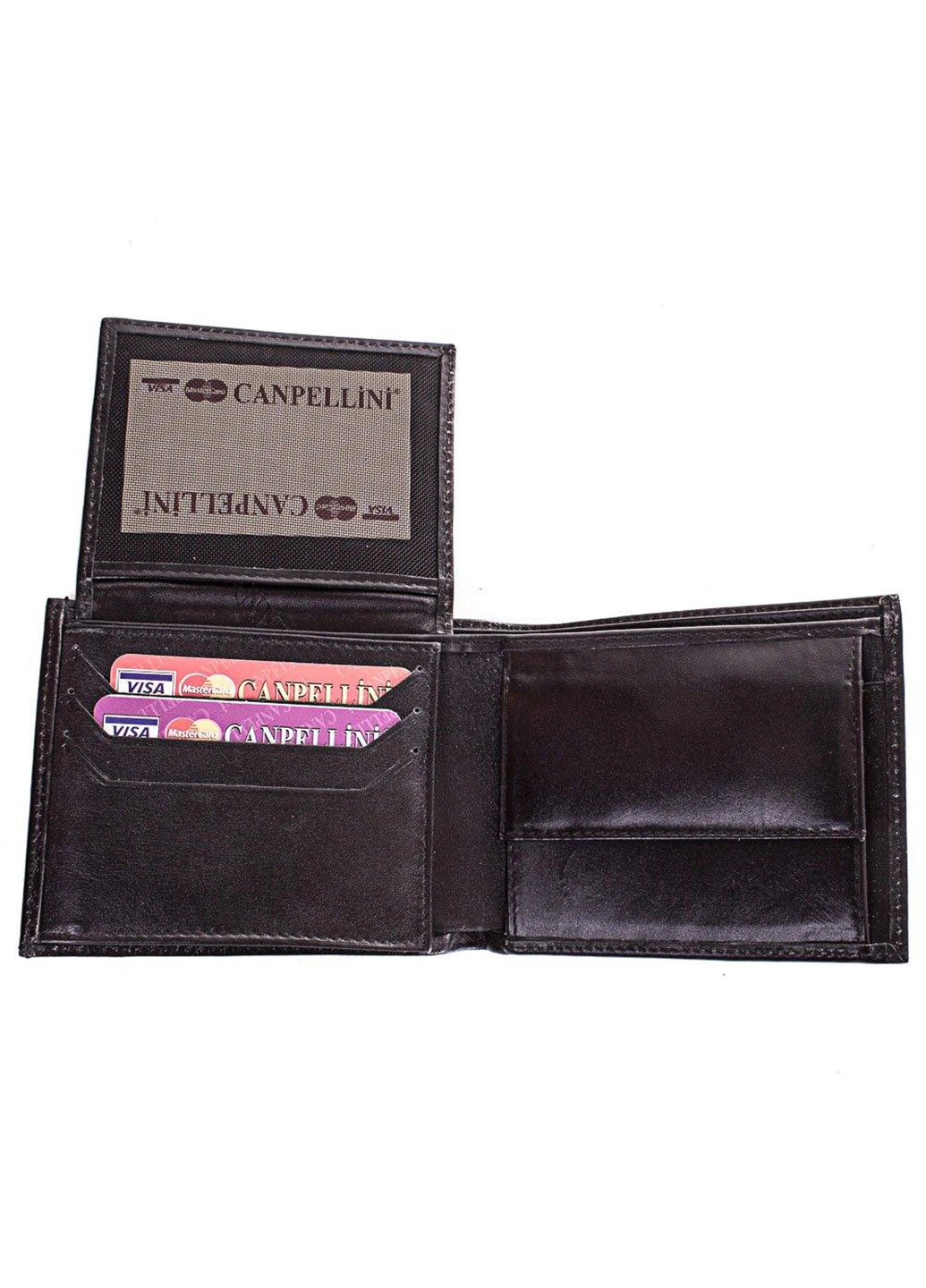 Мужское кожаное портмоне 12,5х10х2 см Canpellini (232989224)