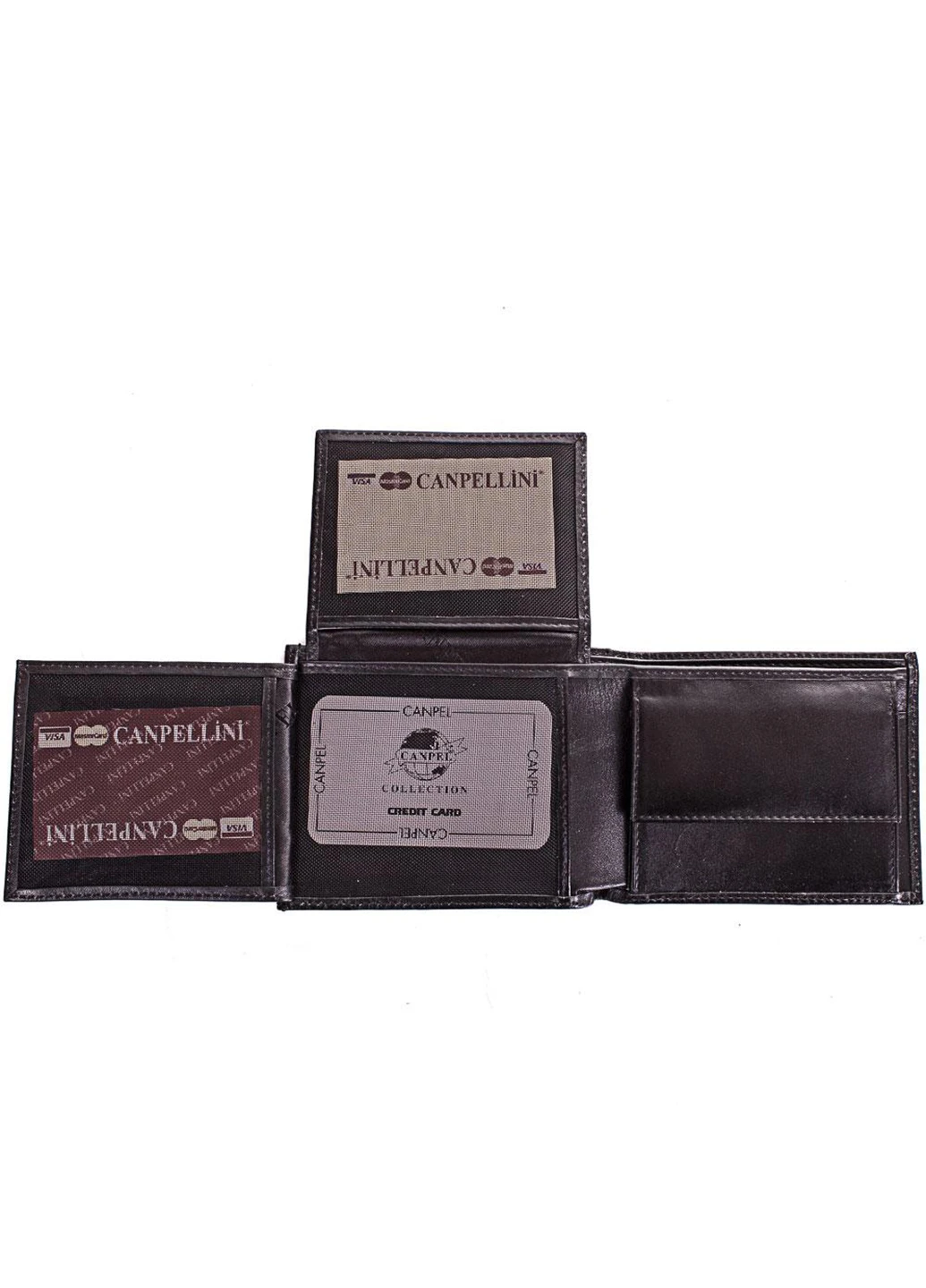 Мужское кожаное портмоне 12,5х10х2 см Canpellini (232989224)