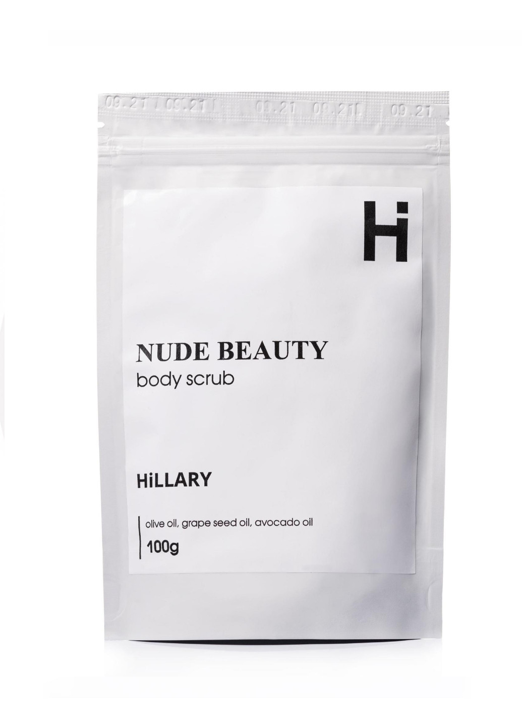 Скраб для тіла парфумований Nude Beauty Body Scrub, 100 г Hillary (252613873)