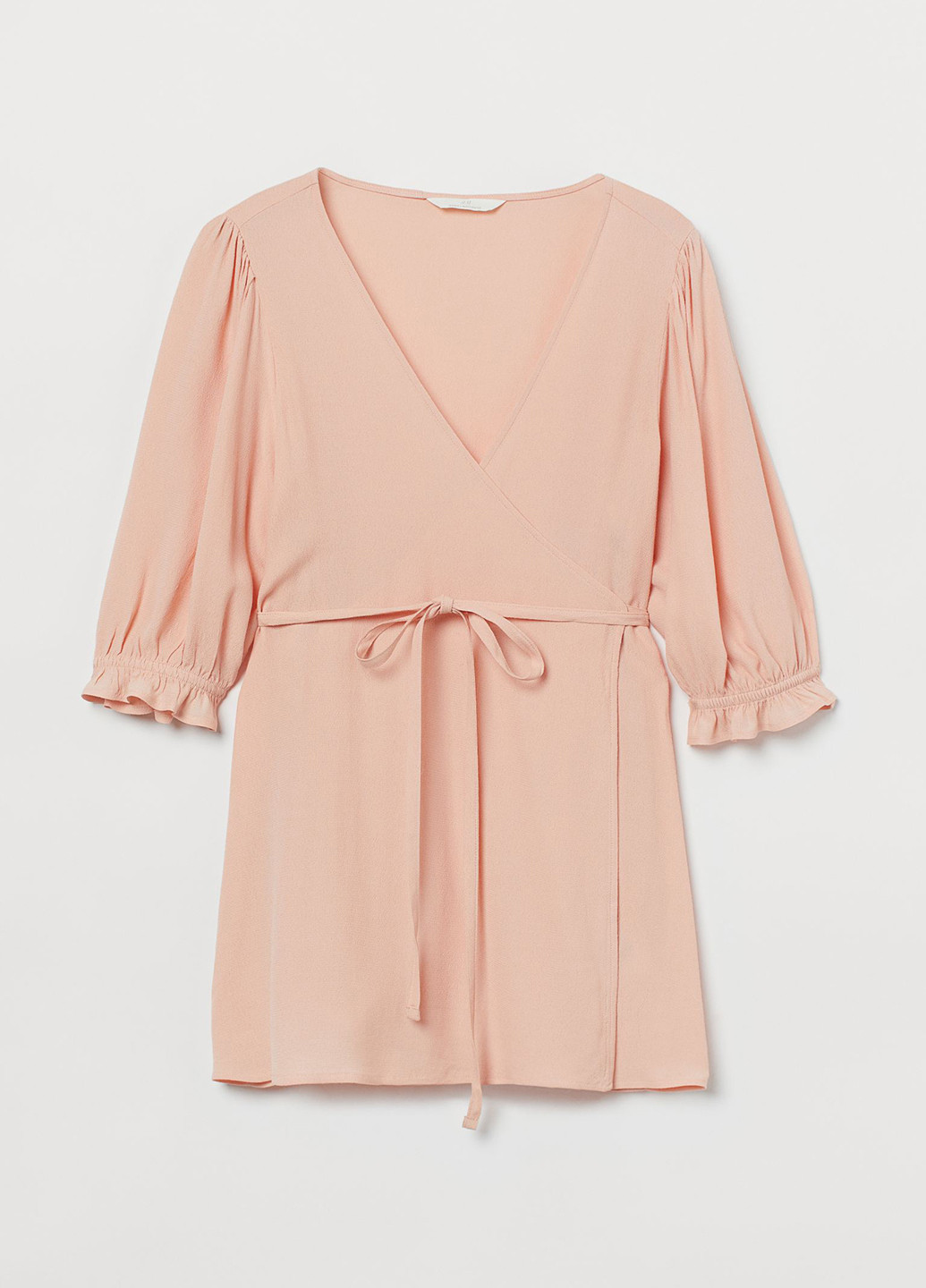Персикова літня блуза для вагітних на запах H&M