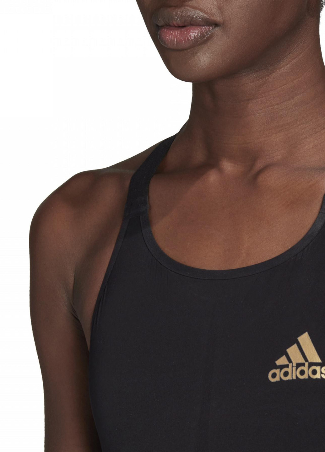 Чорний демісезонний купальник суцільний adidas