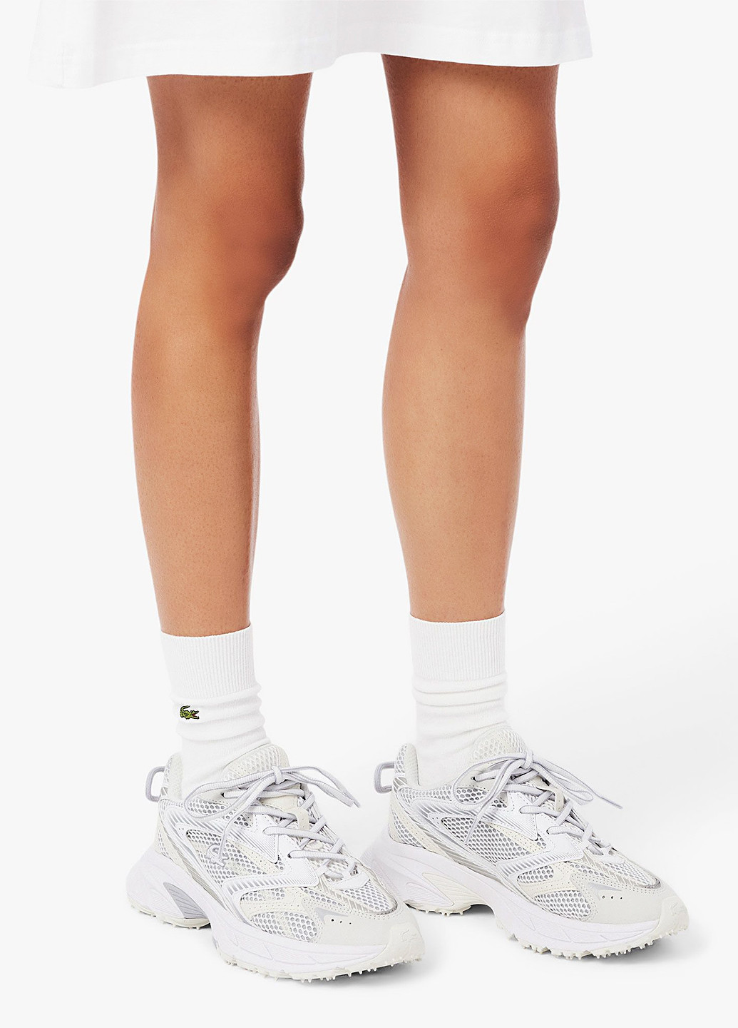 Кроссовки Lacoste L003 NEO SHOT белые демисезоны (348430506)